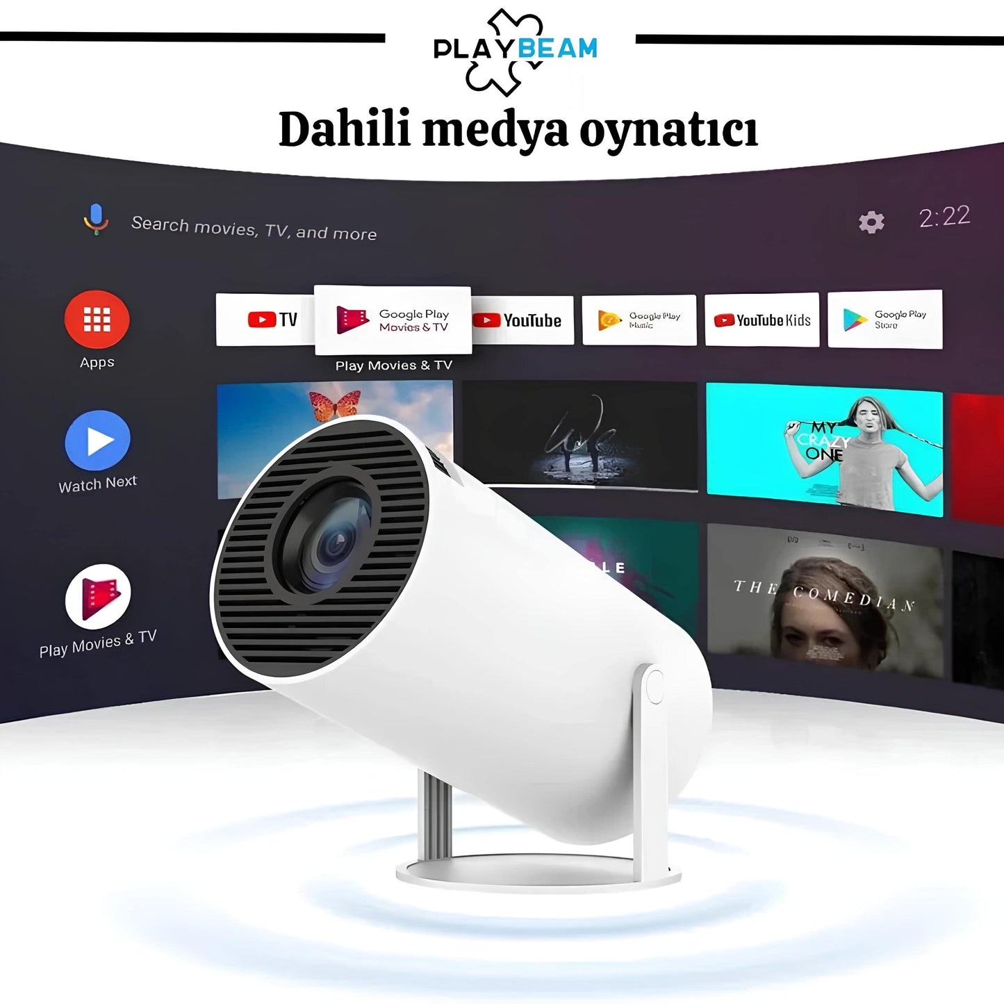 PlayBeam™ - Smart Cinema & Game Projector